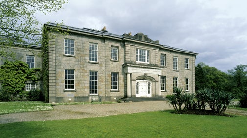 A photograph of the west front of The Argory in Co Armagh, Northern Ireland.